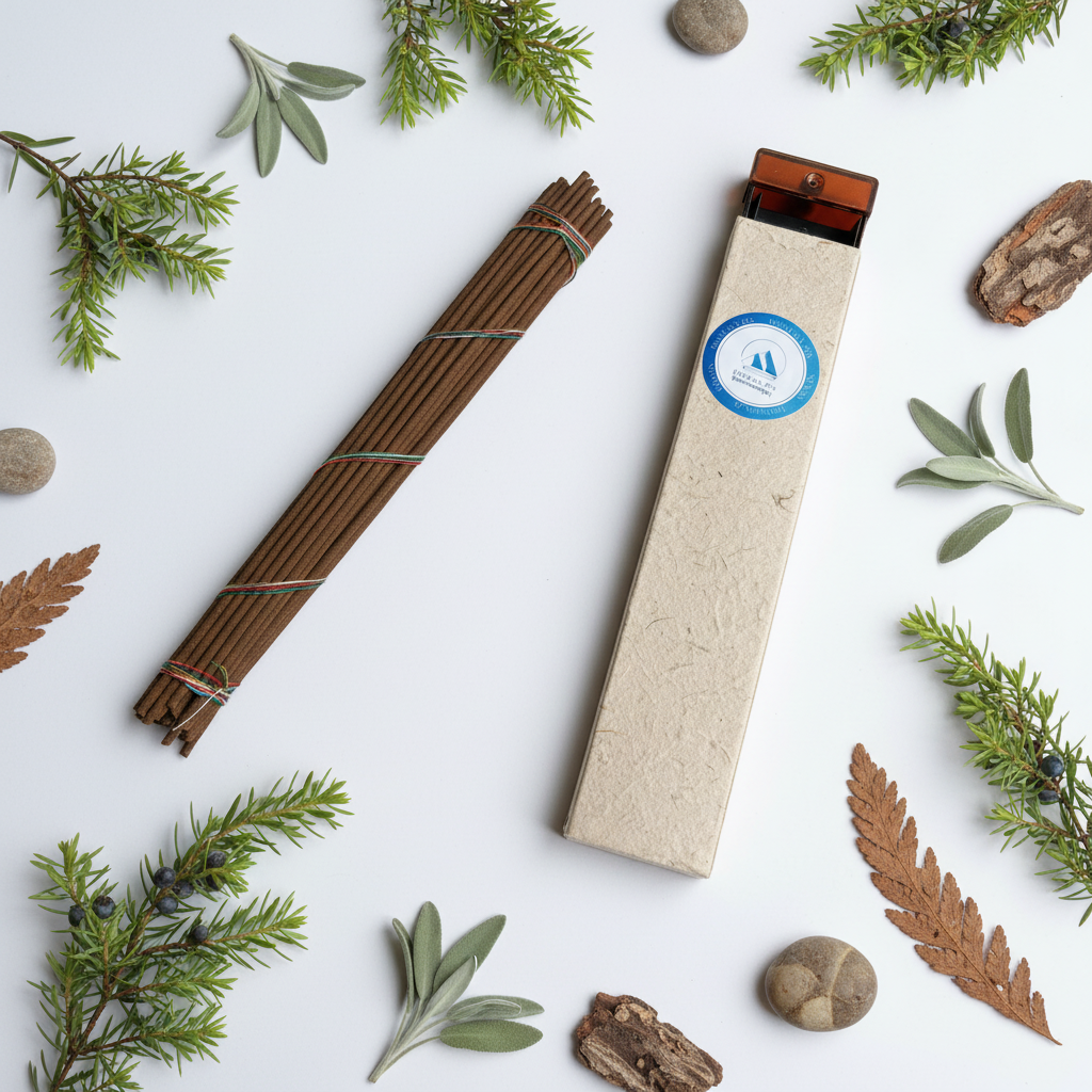 Hand-rolled Tibetan Sang incense sticks for space clearing and meditation